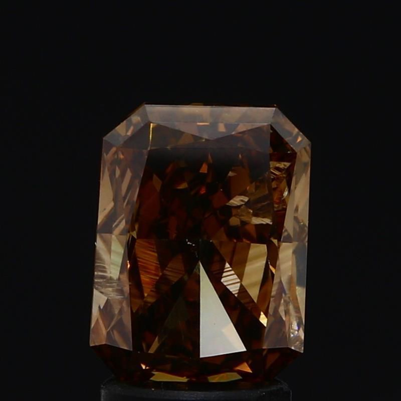 Radiant Fancy Dark Brown Natural Diamond 2.5ct loose diamond
