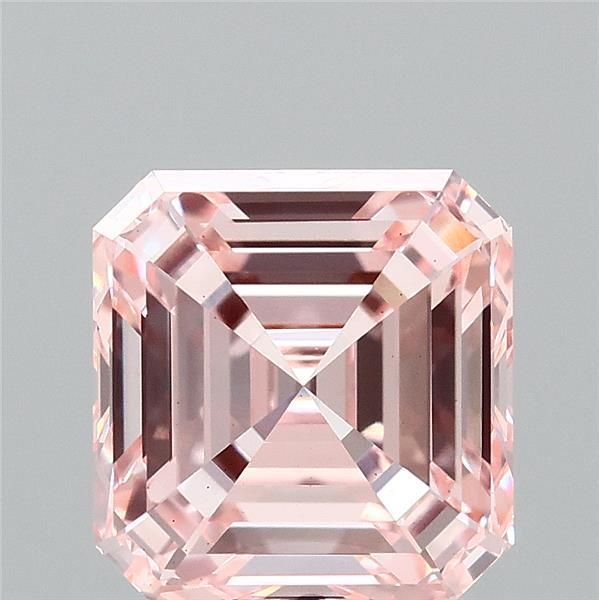 Asscher Fancy Intense Pink Lab-grown Diamond 3.01ct VS1 loose diamond