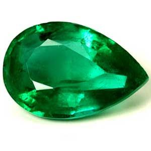 Pear Green Emerald 0.77ct loose gemstone
