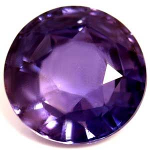 Round Purple Sapphire 3.08ct loose gemstone