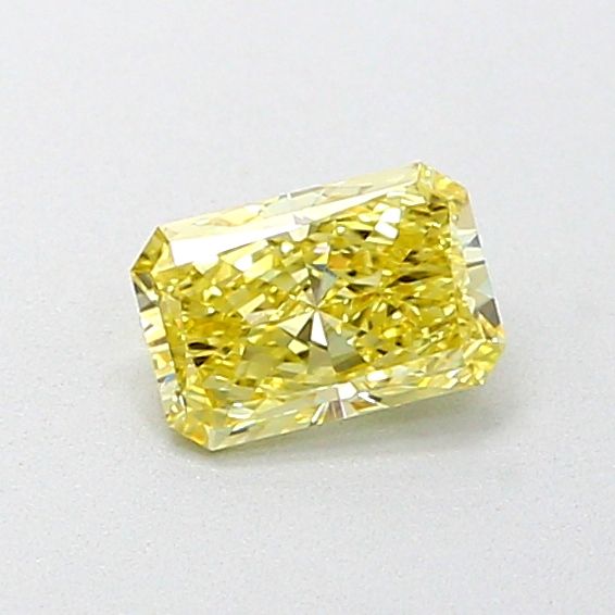 Radiant Fancy Vivid Yellow Lab-grown Diamond 0.44ct VS1 loose diamond