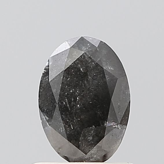 Oval Salt And Pepper Natural Diamond 0.82ct VS1 loose diamond