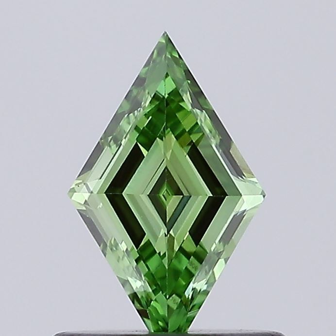 Lozenge Fancy Vivid Green Lab-grown Diamond 0.55ct VS1 loose diamond