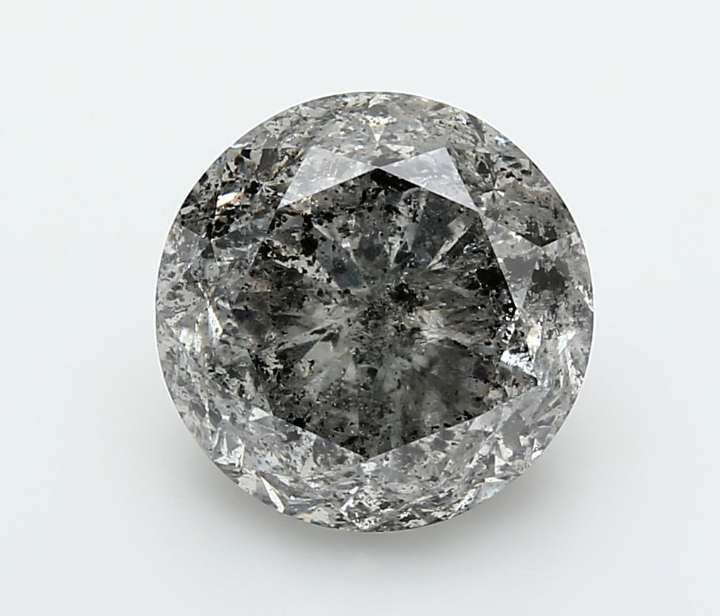Round Fancy Gray Natural Diamond 7.11ct I3 loose diamond