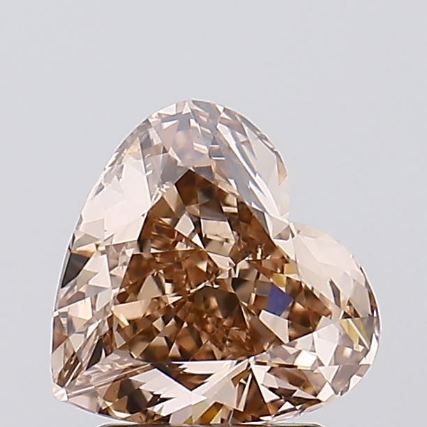 Heart Fancy Light Brown Lab-grown Diamond 2.04ct VS1 loose diamond