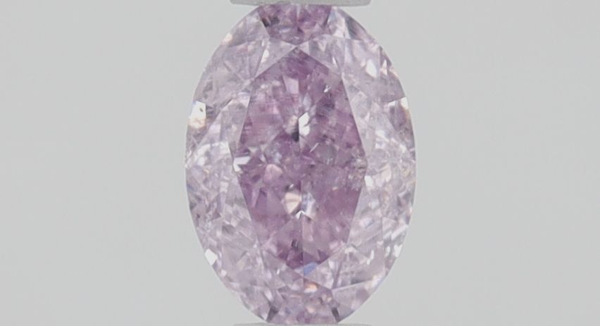 Oval Fancy Intense Pink Purple Natural Diamond 0.31ct I1 loose diamond