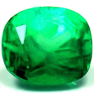 Cushion Green Emerald 2.38ct loose gemstone