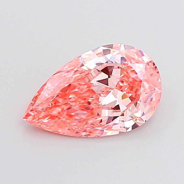 Pear Fancy Vivid Pink Lab-grown Diamond 4.02ct VVS2 loose diamond