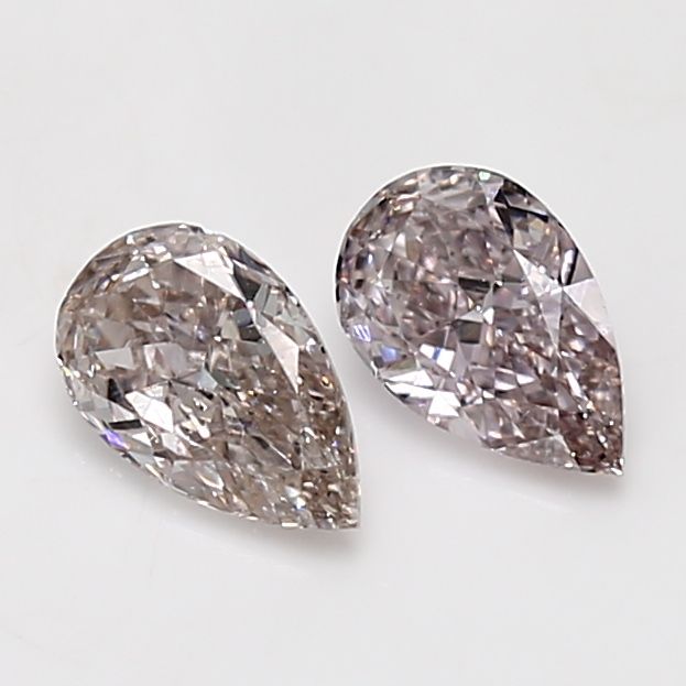 Pear Fancy Brownish Pink Natural Diamond 0.51ct SI1 loose diamond