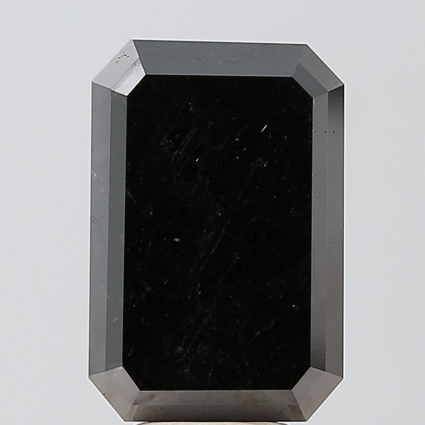Emerald Black Natural Diamond 8.59ct VVS2 loose diamond