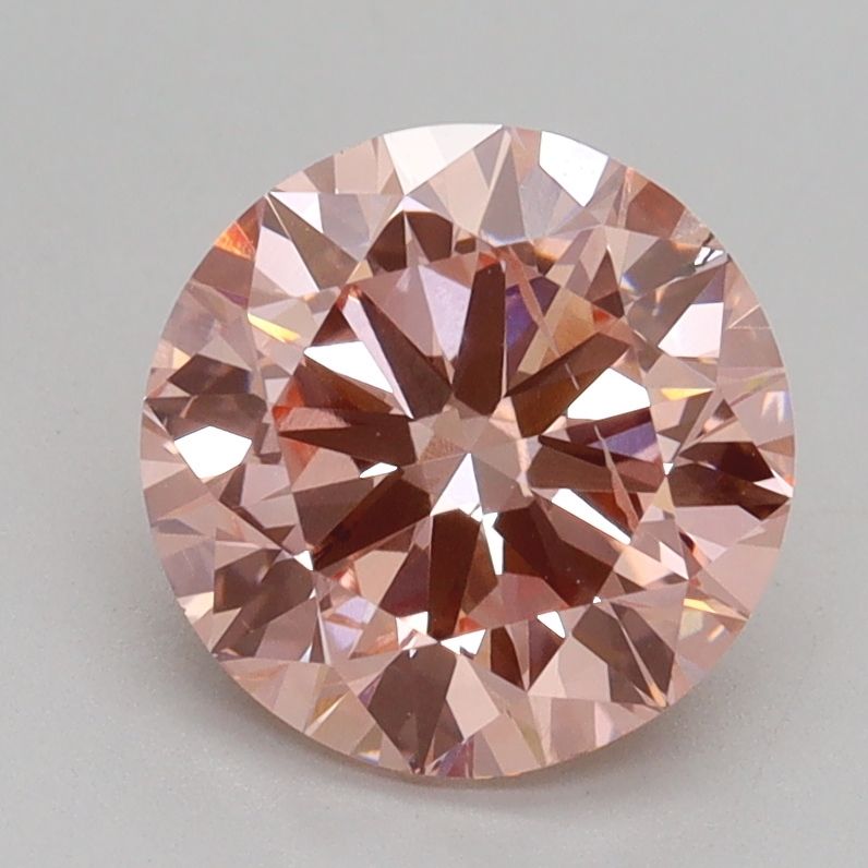 Round Fancy Intense Pink Lab-grown Diamond 2ct SI1 loose diamond