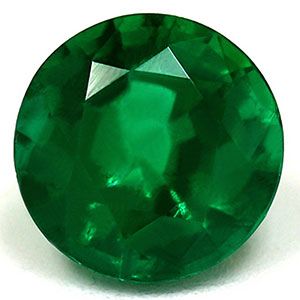 Round Green Emerald 1.29ct loose gemstone