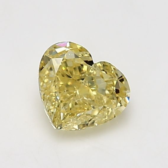 Heart Fancy Intense Yellow Natural Diamond 1ct I1 loose diamond