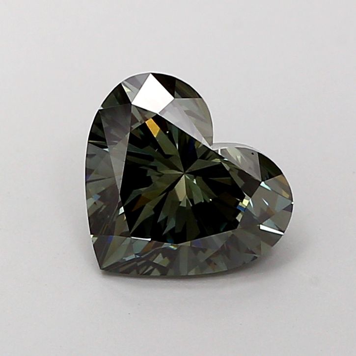 Heart Fancy Deep Green Lab-grown Diamond 2.01ct VS2 loose diamond