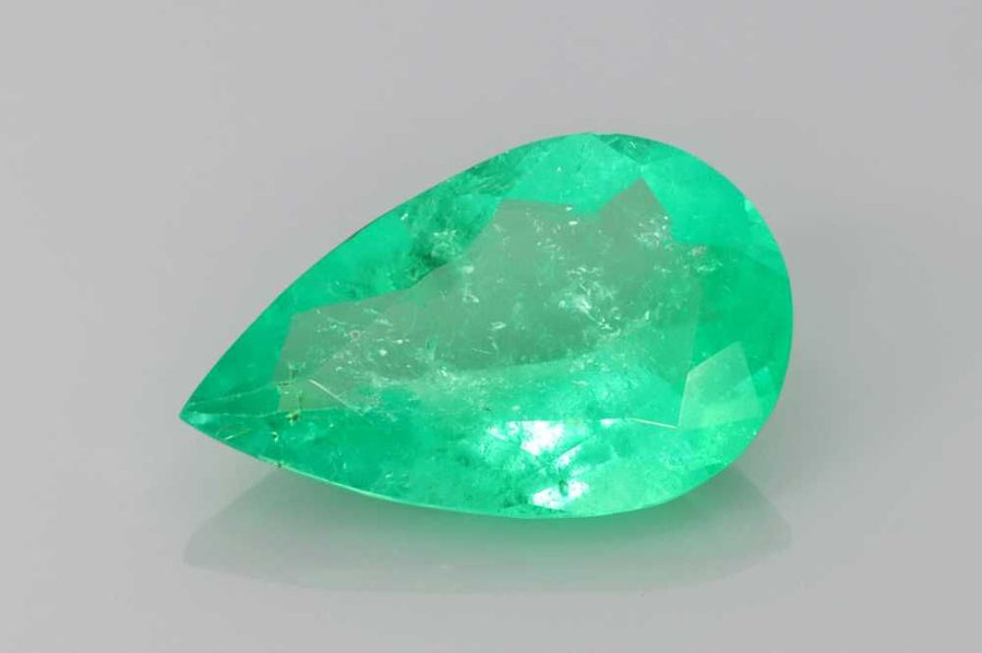 Pear Green Emerald 2.2ct loose gemstone