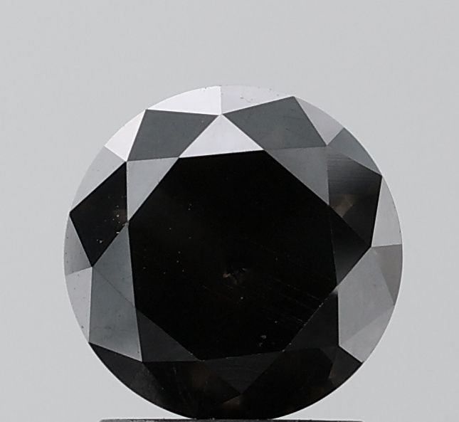 Round Black Natural Diamond 2.31ct VVS2 loose diamond