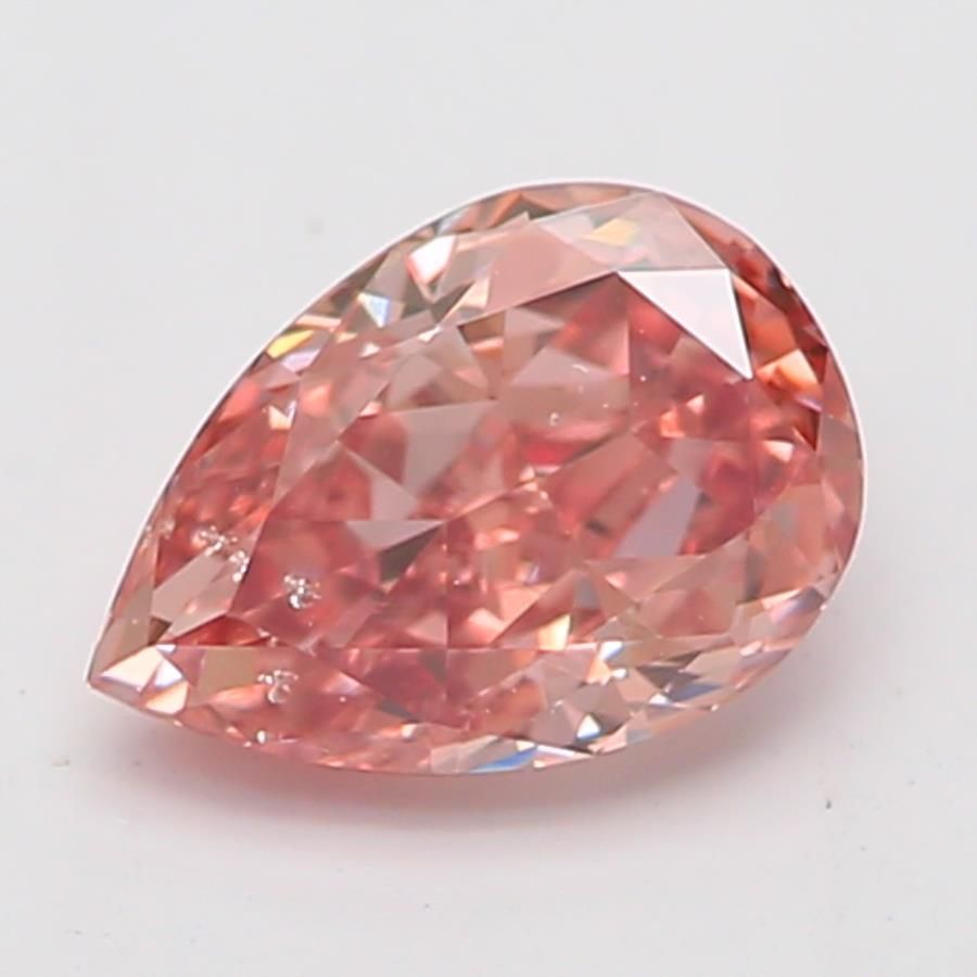 Pear Fancy Brownish Orangey Pink Natural Diamond 0.33ct loose diamond