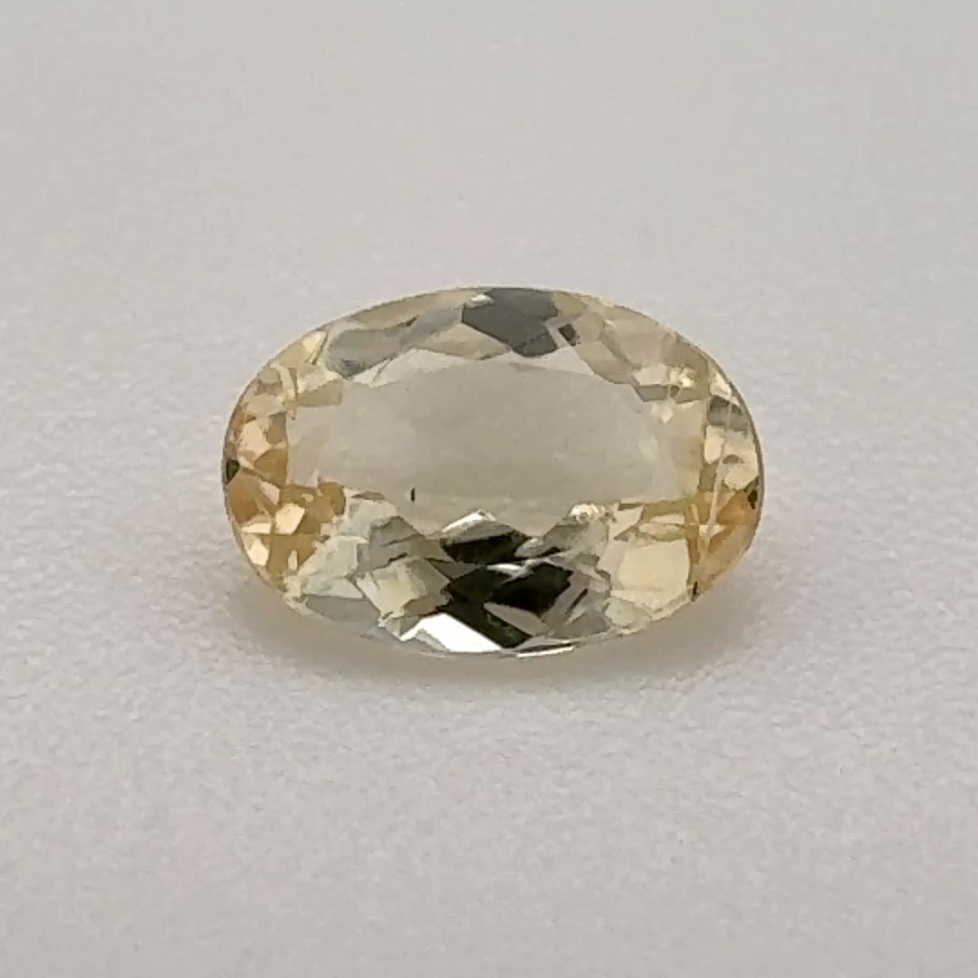 Oval Yellow Topaz 0.625ct loose gemstone