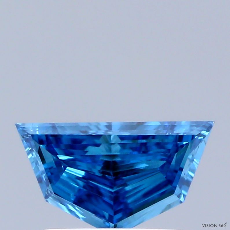 Pentagonal Fancy Vivid Blue Lab-grown Diamond 0.57ct VS1 loose diamond