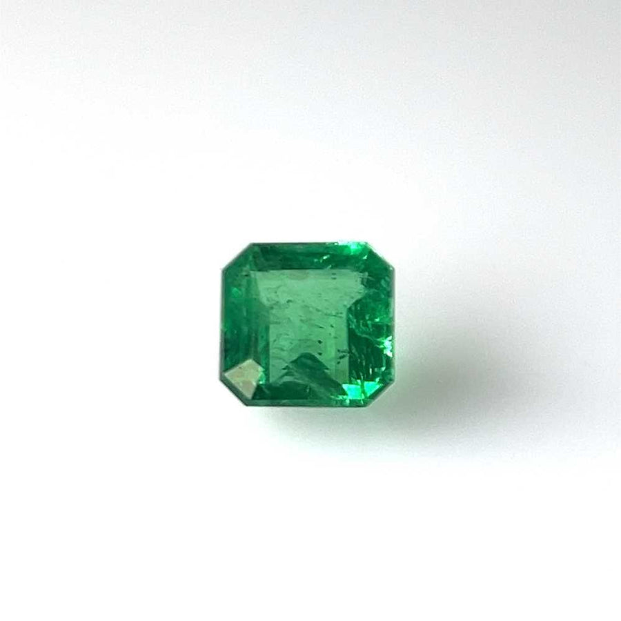 Asscher Green Emerald 2.41ct loose gemstone