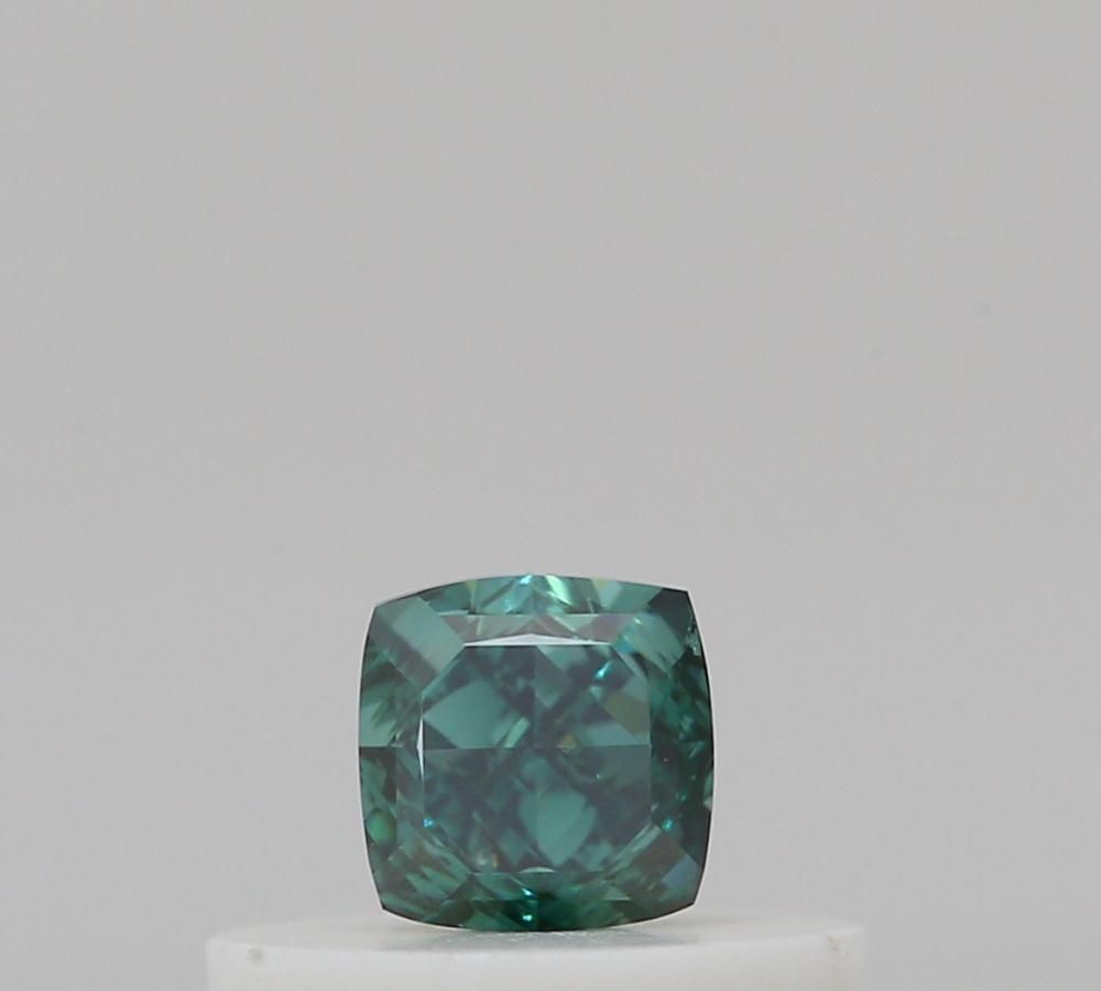 Cushion Fancy Deep Blue Green Natural Diamond 0.26ct SI1 loose diamond