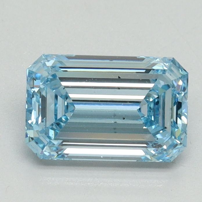 Emerald Fancy Intense Blue Lab-grown Diamond 1.12ct VS2 loose diamond