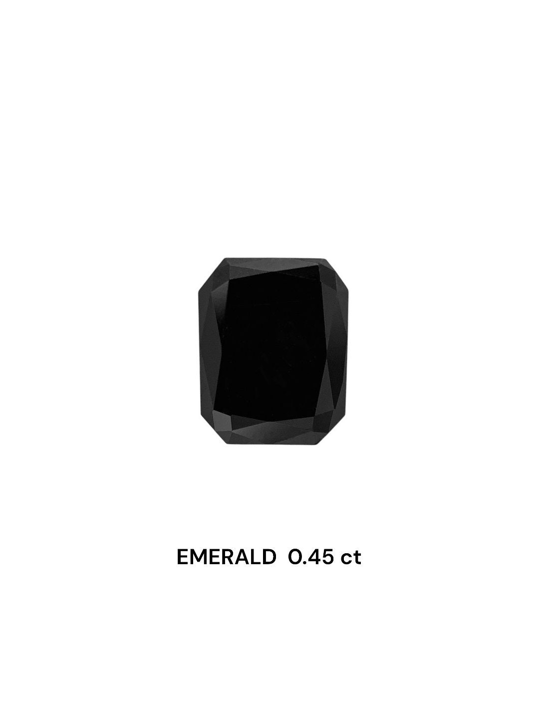 Radiant Fancy Black Natural Diamond 0.45ct VVS2 loose diamond