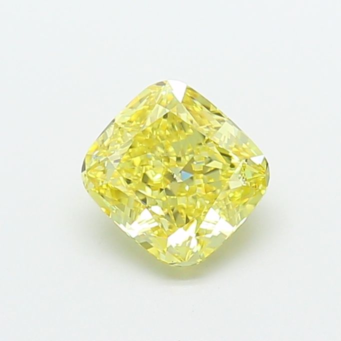 Cushion Fancy Intense Yellow Lab-grown Diamond 1.5ct VVS2 loose diamond