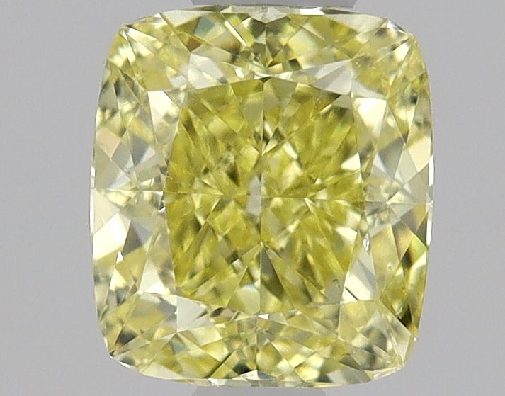 Cushion Fancy Intense Yellow Natural Diamond 0.5ct SI1 loose diamond