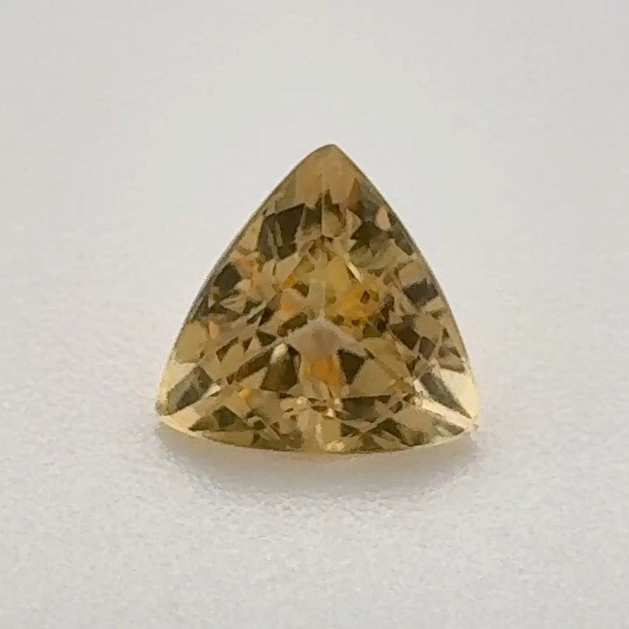 Trilliant Yellow Topaz 0.76ct loose gemstone