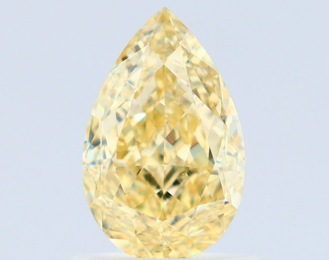 Pear Fancy Yellow Natural Diamond 1.02ct VS2 loose diamond