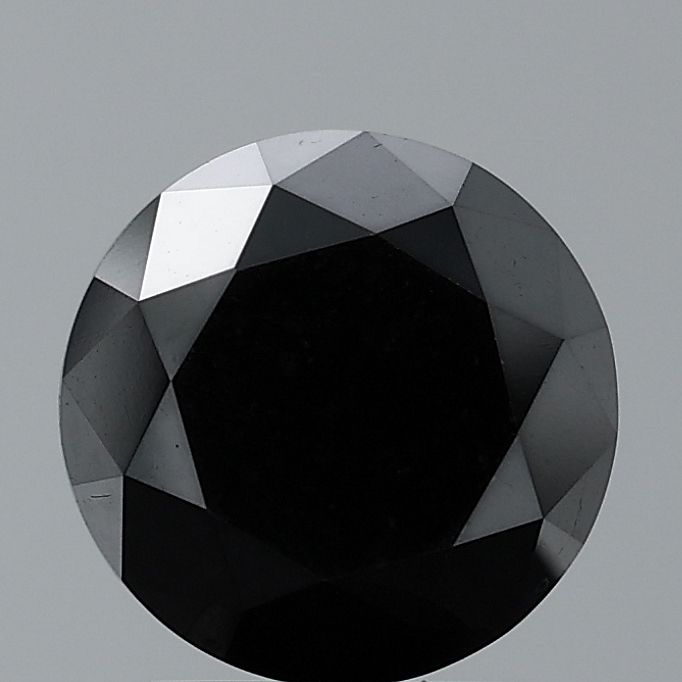 Round Black Natural Diamond 0.46ct VVS2 loose diamond