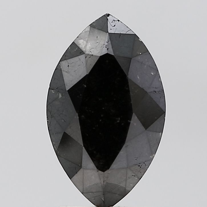 Marquise Black Natural Diamond 3.48ct VS2 loose diamond