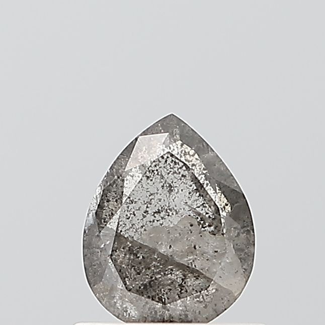 Pear Salt And Pepper Natural Diamond 0.64ct VS1 loose diamond
