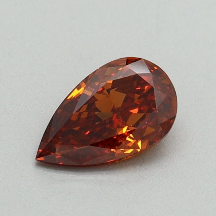 Pear Fancy Orange Lab-grown Diamond 0.5ct VVS2 loose diamond
