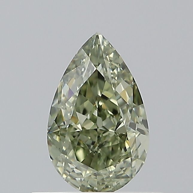 Pear Fancy Grayish Yellowish Green Natural Diamond 0.72ct VS1 loose diamond