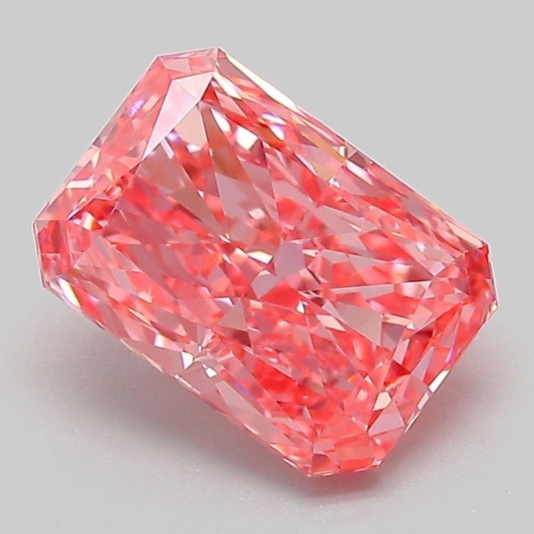 Radiant Fancy Vivid Pink Lab-grown Diamond 2.04ct VVS2 loose diamond