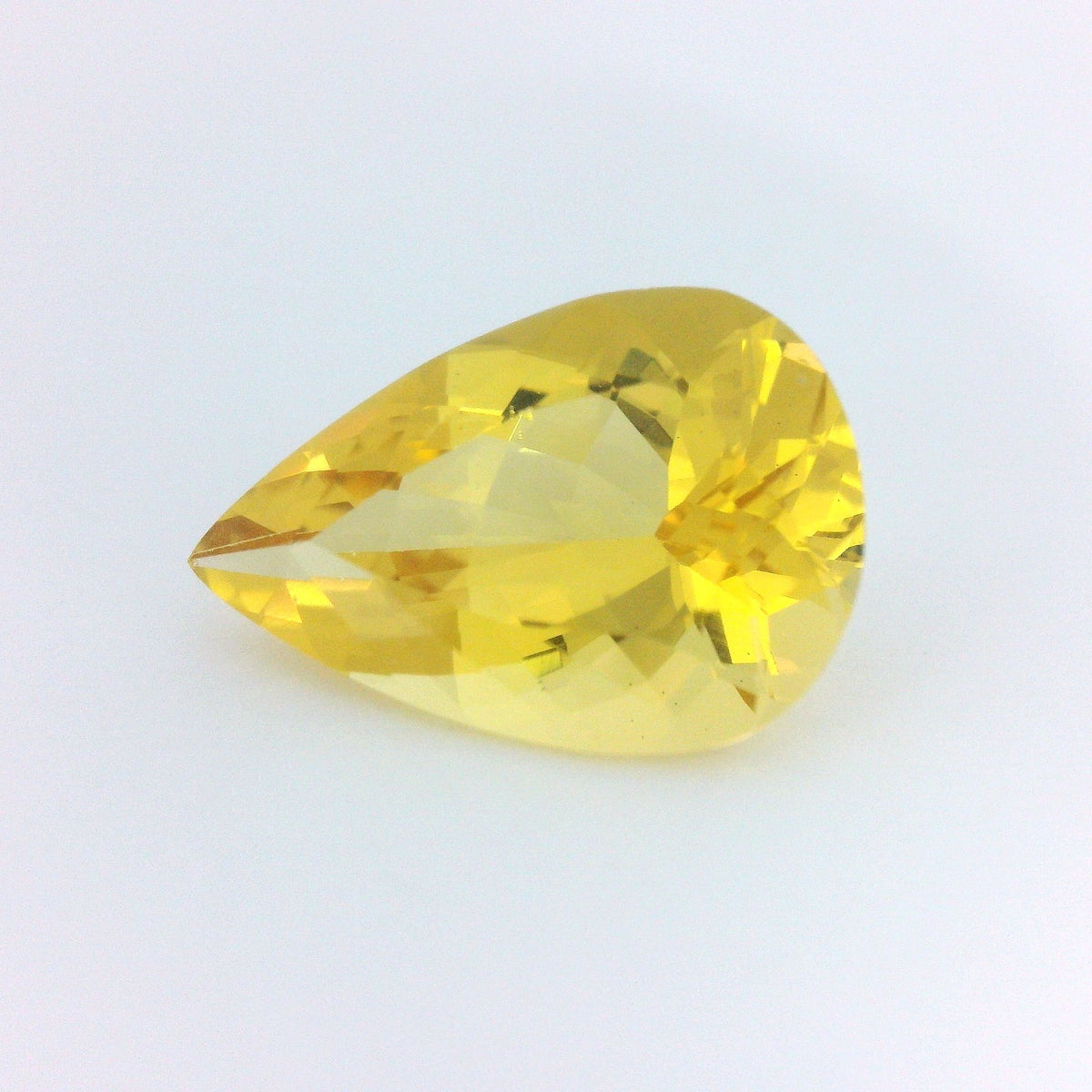 Pear Yellow Heliodor 4.59ct loose gemstone