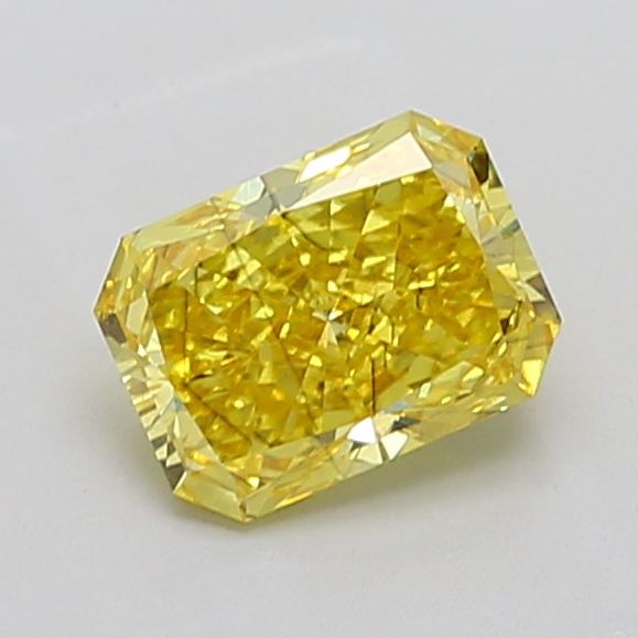 Radiant Fancy Vivid Yellow Lab-grown Diamond 2.02ct SI1 loose diamond