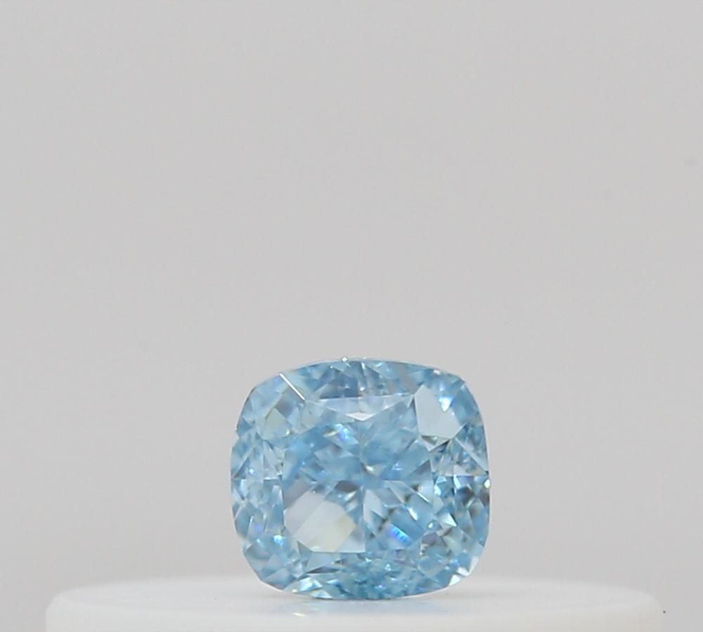 Cushion Fancy Intense Greenish Blue Natural Diamond 0.09ct loose diamond