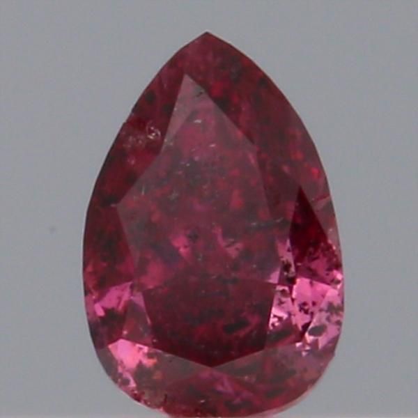 Pear Fancy Deep Pink Natural Diamond 0.11ct loose diamond