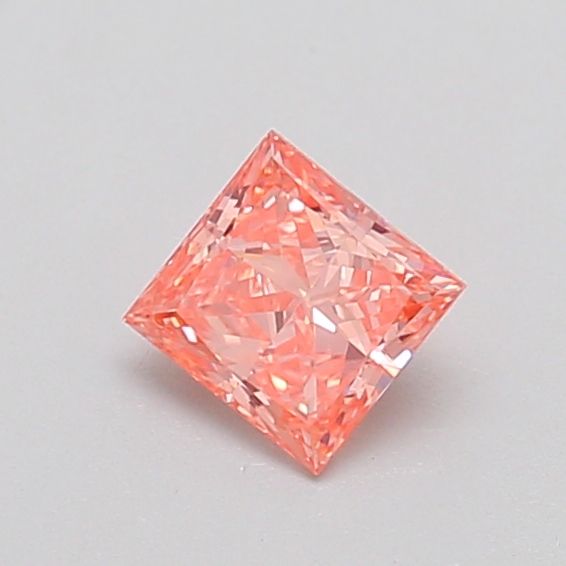 Princess Fancy Vivid Pink Lab-grown Diamond 0.37ct VS2 loose diamond
