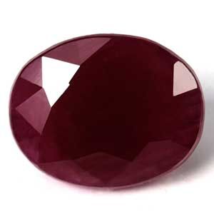 Oval Red Ruby 3ct loose gemstone