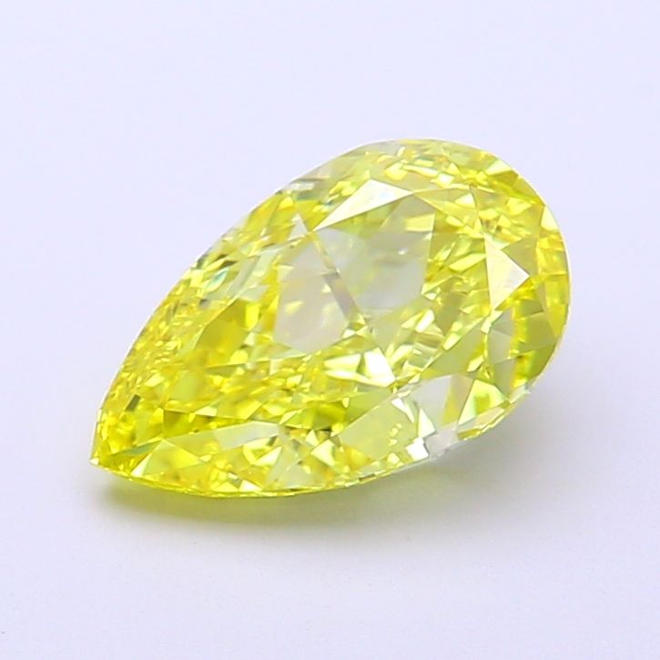 Pear Fancy Vivid Yellow Lab-grown Diamond 1.87ct VVS1 loose diamond