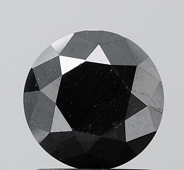 Round Black Natural Diamond 1.79ct VS1 loose diamond