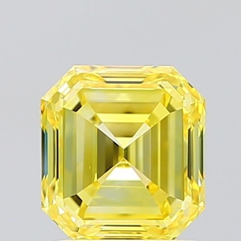 Emerald Fancy Vivid Yellow Lab-grown Diamond 1.5ct VS1 loose diamond