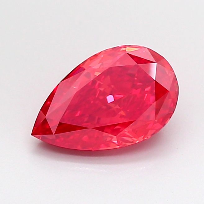 Pear Fancy Vivid Red Lab-grown Diamond 1.58ct VVS2 loose diamond