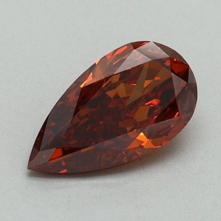 Pear Fancy Orange Lab-grown Diamond 0.93ct VVS2 loose diamond