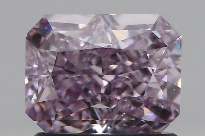 Radiant Fancy Pink Purple Natural Diamond 1.01ct SI1 loose diamond