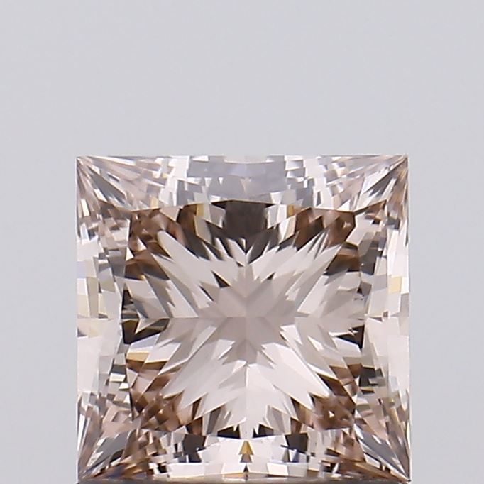 Princess Fancy Brown Lab-grown Diamond 0.92ct VVS2 loose diamond